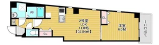 ソレイユ西尾久【2階】の間取り