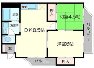 サンコーポ【2階】の間取り