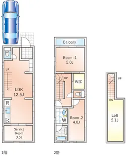 東京都大田区東雪谷1【一戸建】の間取り