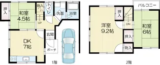 兵庫県加古川市加古川町木村【一戸建】の間取り