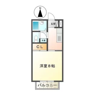 ハイツエクセル【1階】の間取り