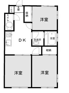 ハイツプランドール【1階】の間取り