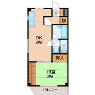 レジデンス滝の原I【3階】の間取り