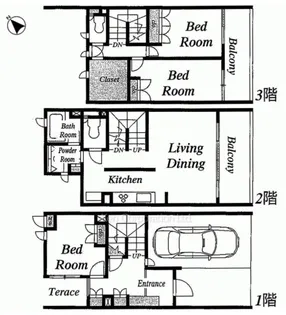 プレミアムガーデン本郷【2階】の間取り