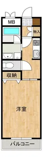 フローラ松成【2階】の間取り