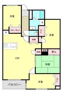 新白河パークハウスI【1階】の間取り