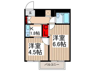 クリオ毛呂山壱番館【3階】の間取り