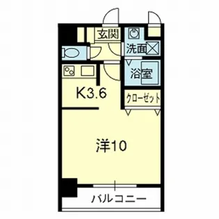 EMYU新町【4階】の間取り