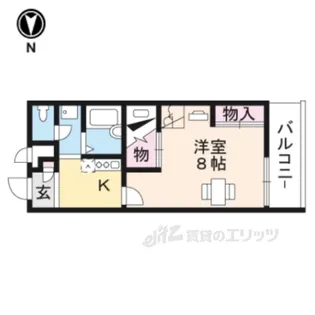 1Kの間取り画像