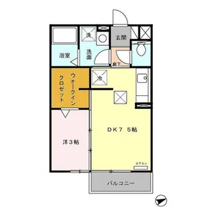 モナリエ栄【1階】の間取り
