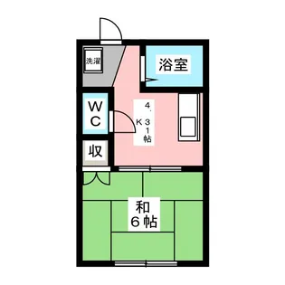 萩原アパート【1階】の間取り