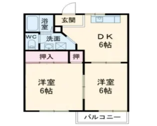 リヴェール吉沢A【1階】の間取り