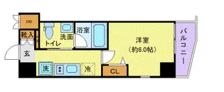 ログ横浜駅東【5階】の間取り