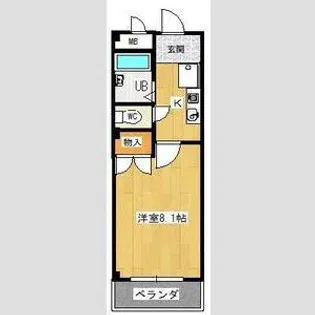 ラ・シャンテ【3階】の間取り