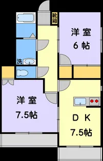 フレックスF【3階】の間取り