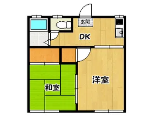 コーポ石岳【2階】の間取り