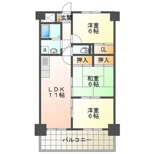 グレースマンション藤【7階】の間取り