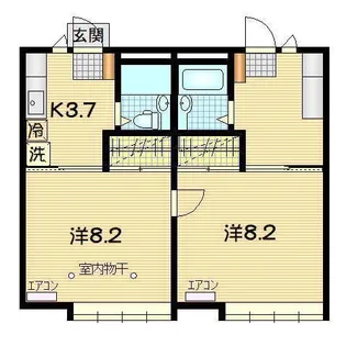 滝沢ヒルズ C【2階】の間取り