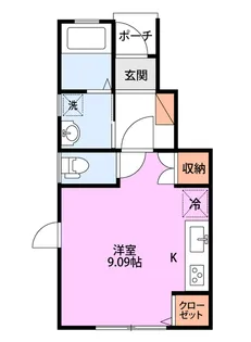 新潟県新潟市中央区水島町【アパート】の間取り