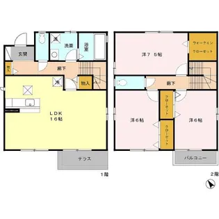 静岡県浜松市中央区富塚町【一戸建】の間取り