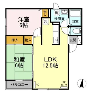 ハイセレールα【1階】の間取り