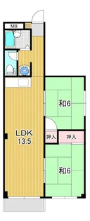 皆川タウンハウス パート1【3階】の間取り