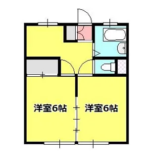 ハイツ北野【3階】の間取り