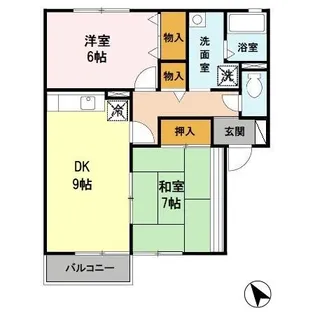 クラスターコート【2階】の間取り