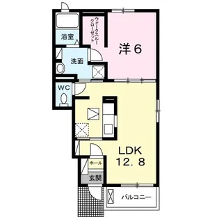 ディアコート二見II【1階】の間取り