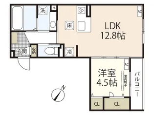 広島県広島市西区高須3【アパート】の間取り