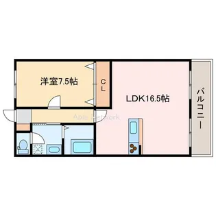 コーナン徳常ビル【2階】の間取り