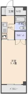 101セントラルビル【5階】の間取り
