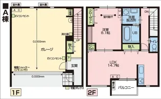 神奈川県藤沢市菖蒲沢【一戸建】の間取り