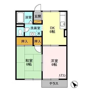 千葉県市原市五所【アパート】の間取り