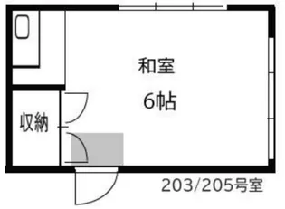 三栄荘【2階】の間取り