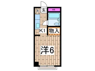 ポ-トヒルズ【1階】の間取り