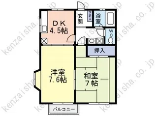 エクセレント中山【2階】の間取り