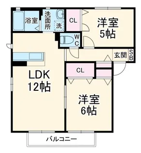 神奈川県秦野市西田原【アパート】の間取り