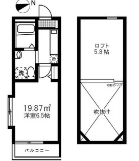 リブ白楽A棟【3階】の間取り