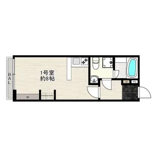 ラフェリシア神大寺【2階】の間取り