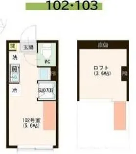 ハーモニーテラス早宮II【1階】の間取り