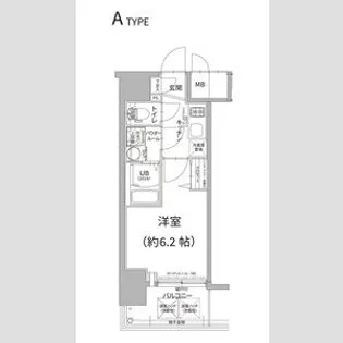 1Kの間取り画像