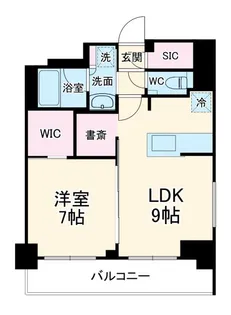 1LDKの間取り画像