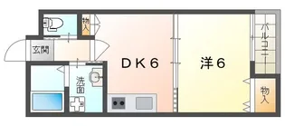 1LDKの間取り画像