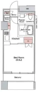 1Kの間取り画像