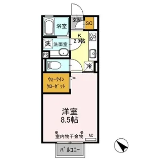 デュナミスII【2階】の間取り