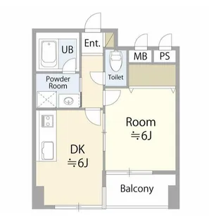 ライツェント広尾【4階】の間取り