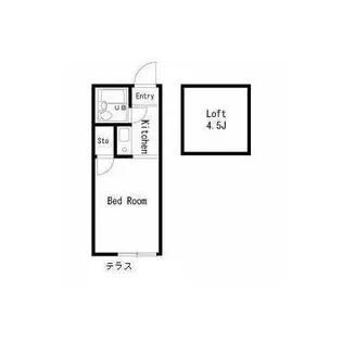 東京都足立区東伊興1【アパート】の間取り