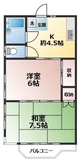 清水コーポ【2階】の間取り