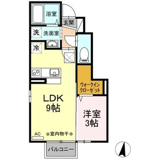 ブランシュール A【1階】の間取り